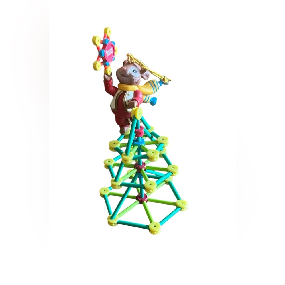 Enesco “Holiday Tinkertoy” Tree vintage 1996 Hasbro mouse ornament
